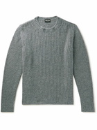 Giorgio Armani - Ribbed-KnitSweater - Gray