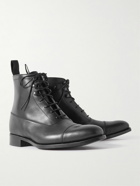 George Cleverley - Balmoral Leather Lace-Up Boots - Black