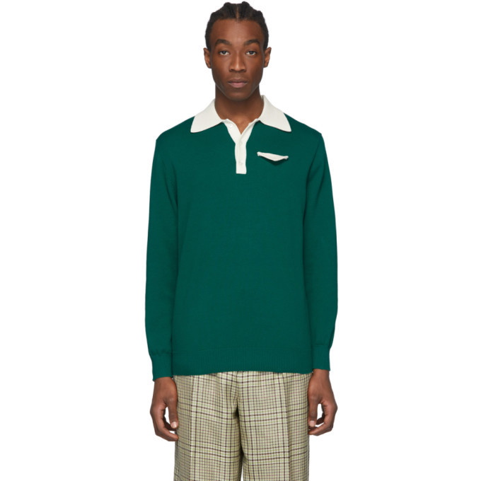 Photo: Casablanca Green Knit Polo