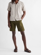 NN07 - Seb Linen Drawstring Shorts - Green