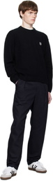 Maison Kitsuné Black Fox Head Lambswool Comfort Sweater