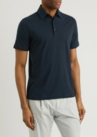 Herno Cotton-jersey Polo Shirt Navy