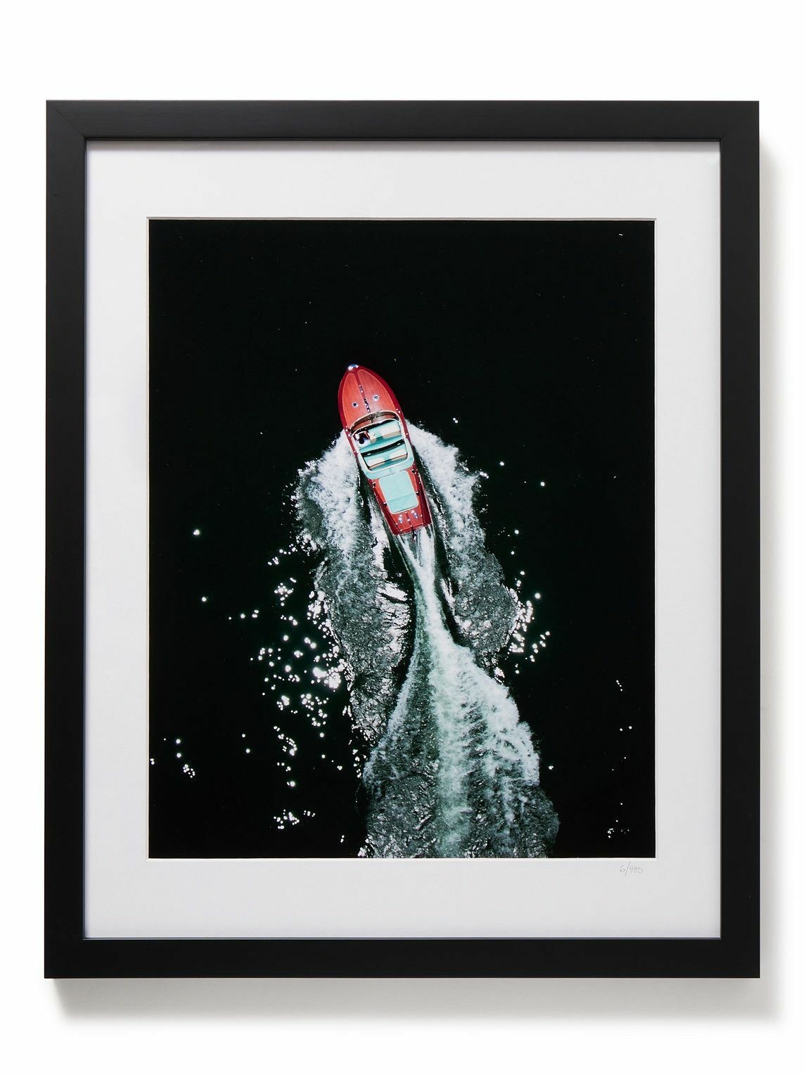 Photo: Sonic Editions - Framed 2017 Riva Speedboat Print, 16&quot; x 20&quot;