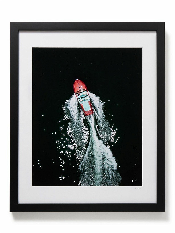 Photo: Sonic Editions - Framed 2017 Riva Speedboat Print, 16&quot; x 20&quot;