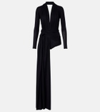 Balenciaga Asymmetric draped minidress