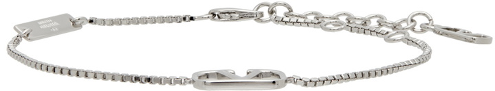 Photo: Valentino Garavani Silver VLogo Bracelet