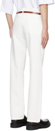 Dries Van Noten Off-White Five-Pocket Jeans