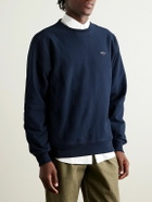 Noah - Logo-Embroidered Cotton-Jersey Sweatshirt - Blue