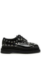 Simone Rocha 50 Lace-up Flatform Derby Shoes Black