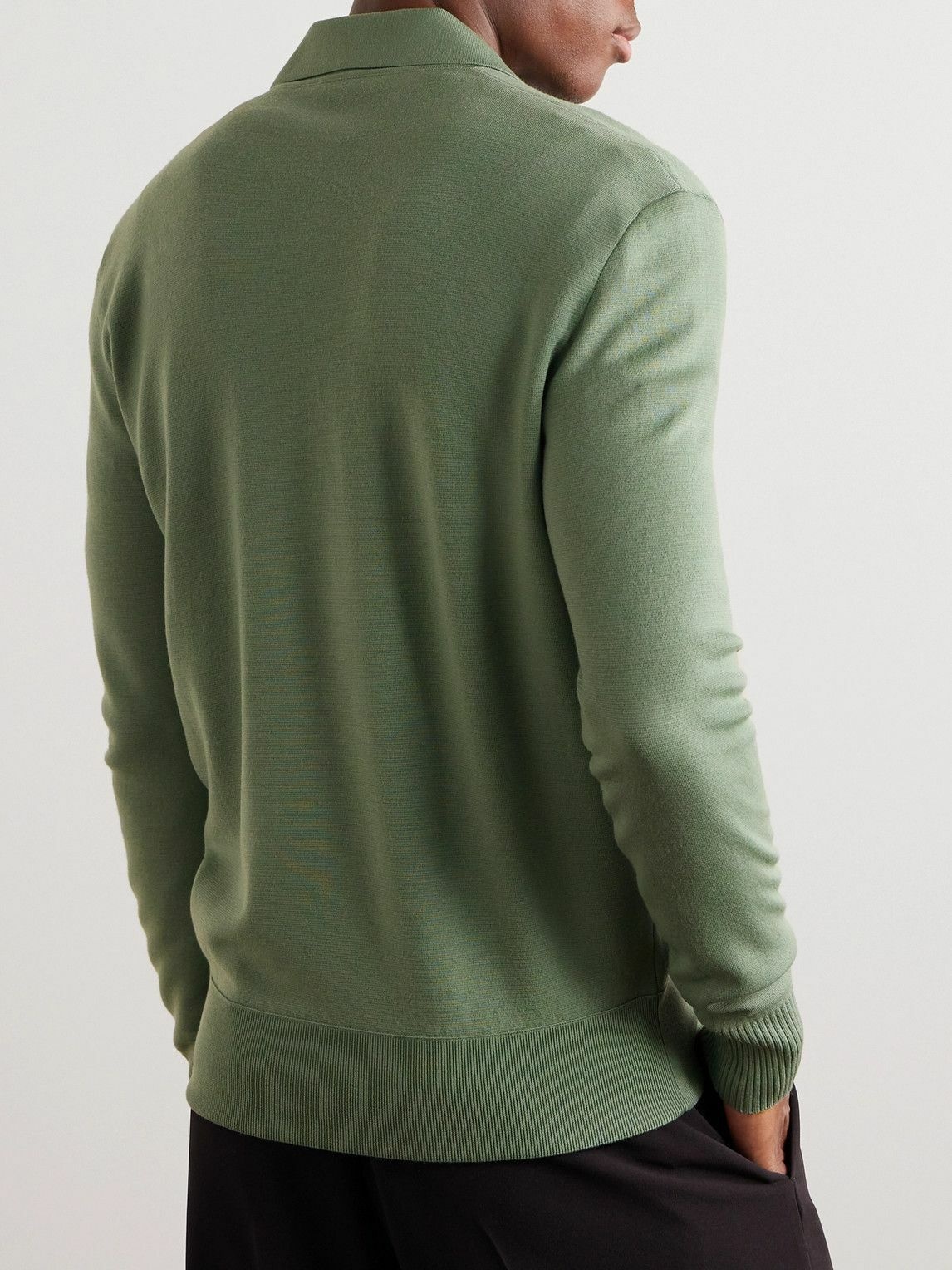 Loro Piana - Aspen Wool Polo Shirt - Green Loro Piana