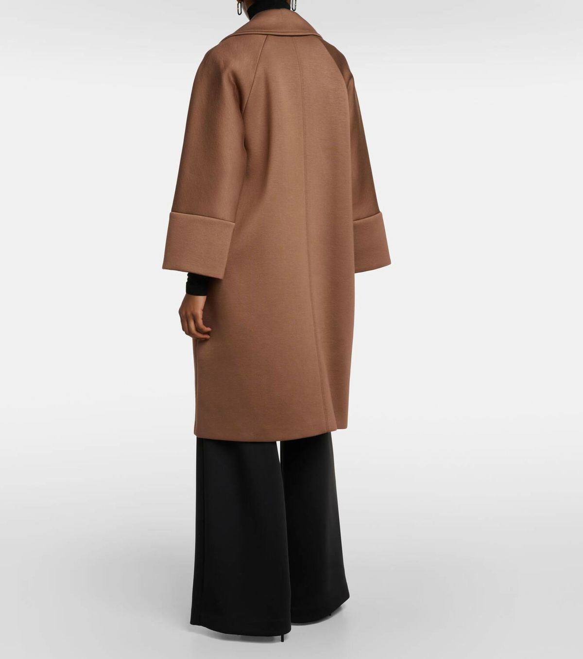 S Max Mara Epopea double-breasted jersey coat S Max Mara