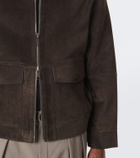 Yves Salomon Suede bomber jacket