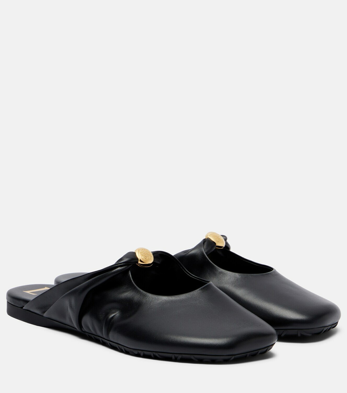 Loewe Pebble Soft leather mules
