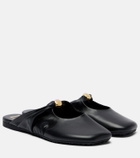 Loewe Pebble Soft leather mules