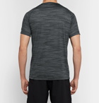 Adidas Sport - Ultimate Tech Slim-Fit Mélange Climalite T-Shirt - Gray