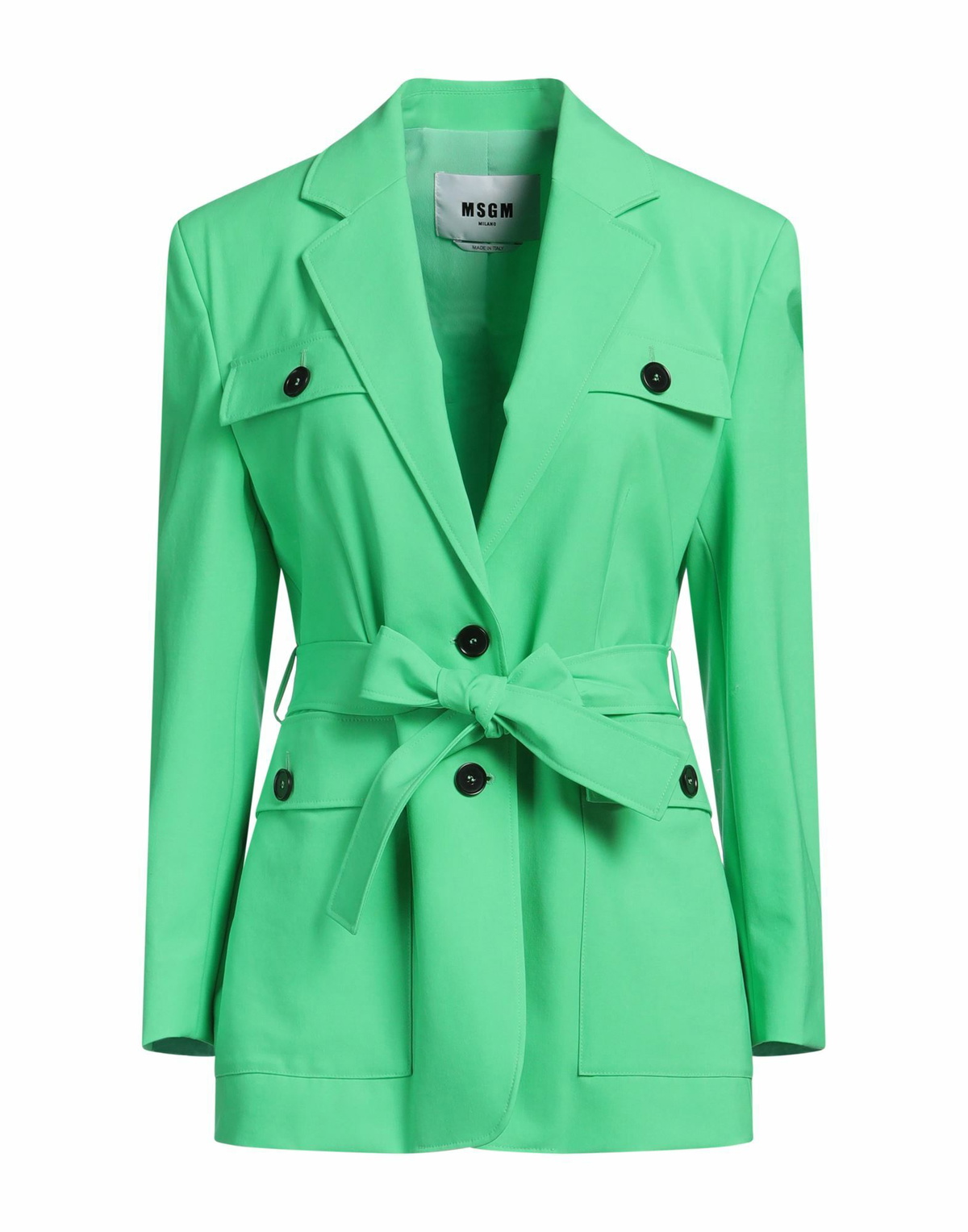 Msgm Womens Blazer in Green