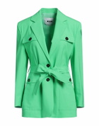 Msgm Womens Blazer in Green