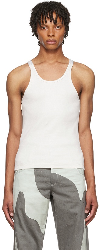 Photo: Dion Lee SSENSE Exclusive Off-White Tank Top
