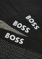 Boss Stretch-cotton Boxer Briefs set of Three Grey