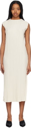 ANINE BING Off-White Melanie Midi Dress