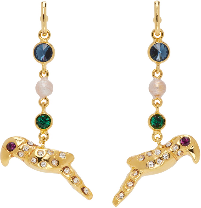 Marni Gold Charm Earrings Marni