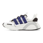 adidas Originals White and Blue LX Con Sneakers