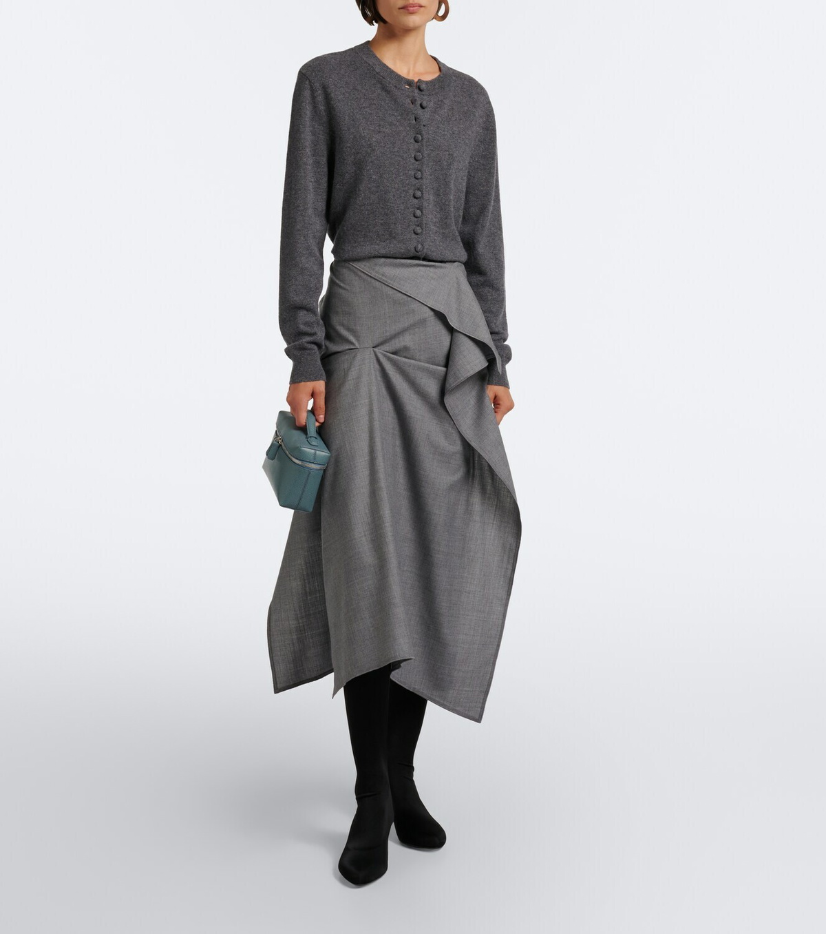 Victoria Beckham Harlow jersey over-the-knee boots