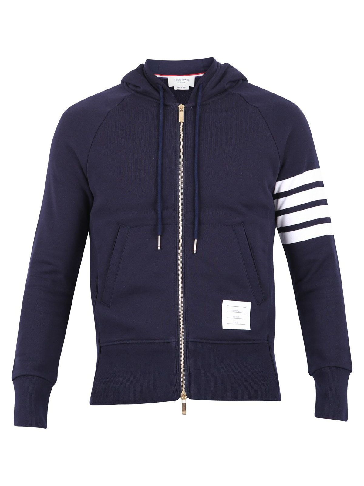 【関税込み】Thom Browne ネイビー 4-Bar Fish Icon フーディ Thom Browne Navy 4-Bar Fish Icon Hoodie Thom Browne