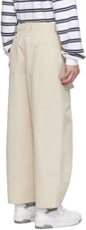 Uniform Bridge White Wide-Leg Trousers