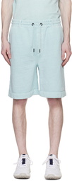 BOSS Blue Embroidered Shorts