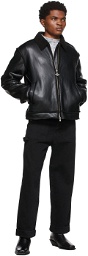 Han Kjobenhavn Black Faux-Leather Jacket