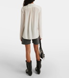 Isabel Marant Utah ruffled silk crêpe blouse