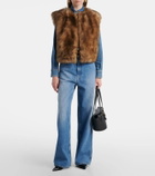 Dolce&Gabbana Cropped shearling vest