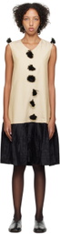 Bode Off-White & Black Cirque Minidress