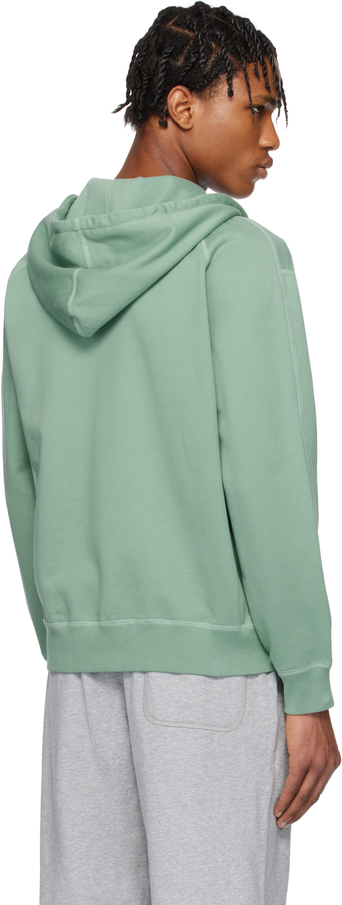 Reigning Champ Green Midweight Terry Standard Zip Hoodie