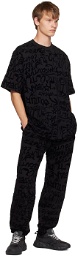 Versace Jeans Couture Black Graffiti Sweatpants
