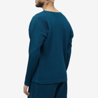 Homme Plissé Issey Miyake Men's Long Sleeve Pleat T-Shirt in Steel Blue