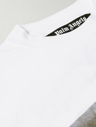 Palm Angels - Logo-Print Cotton-Jersey T-Shirt - White