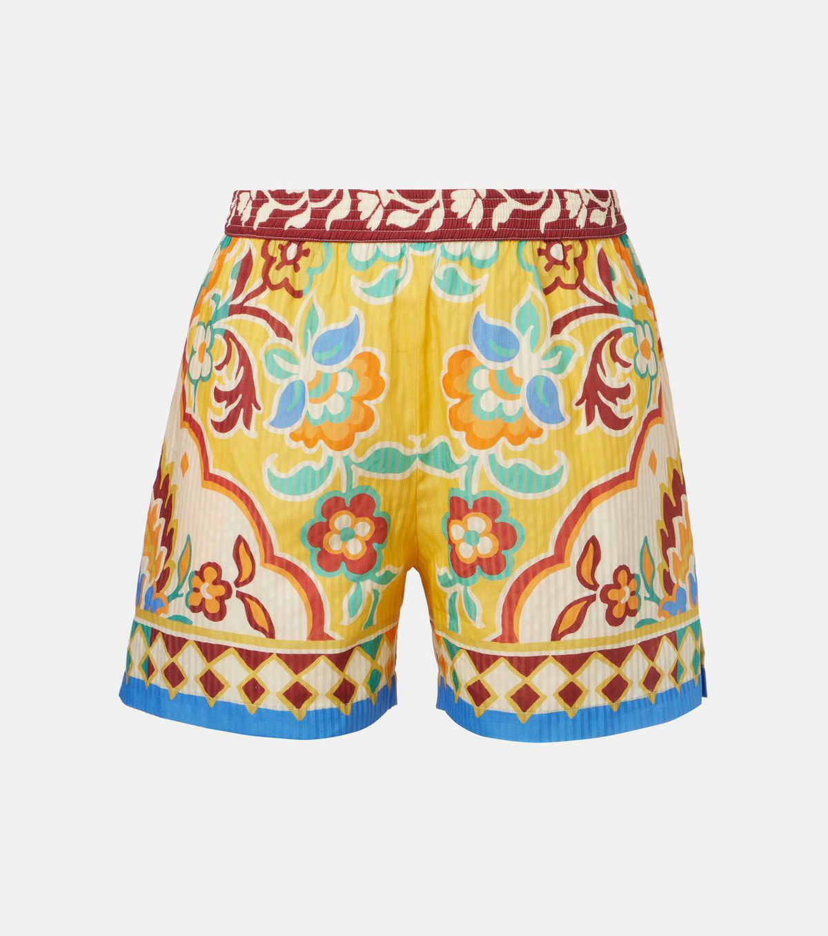 Etro Printed cotton and silk shorts