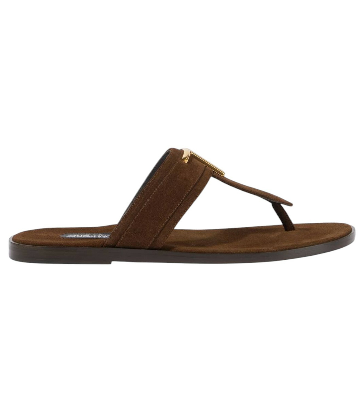 サンダル TOM FORD Leather sandals with perforated logo detail Tom Ford Leather Sandals With Perforated Logo Detail TOM FORD
