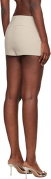 Courrèges Beige Oblique Mini Skort