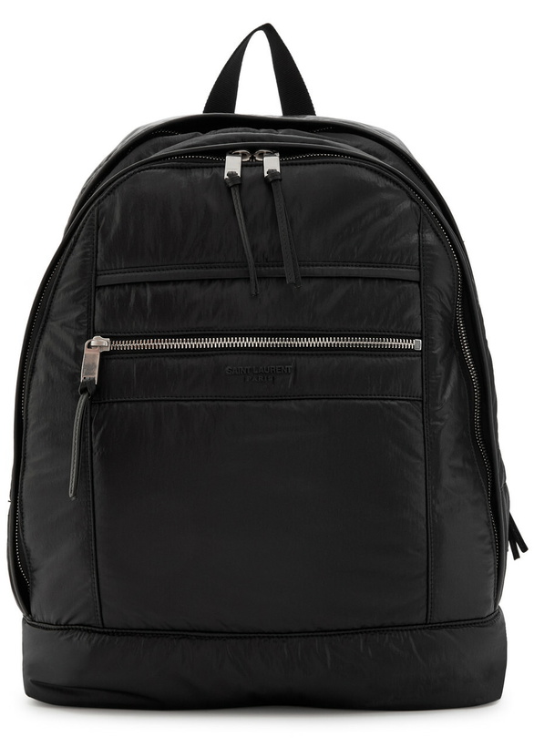 Photo: Saint Laurent City Nylon Backpack - Black - One Size