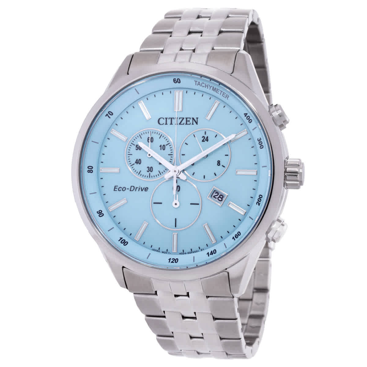 Citizen Eco-Drive Chronograph Blue Dial Mens Watch AT2570-56M
