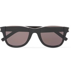 SAINT LAURENT - Square-Frame Acetate and Silver-Tone Sunglasses - Black