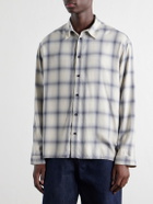SAGE NATION - Strano Checked Twill Shirt - Blue