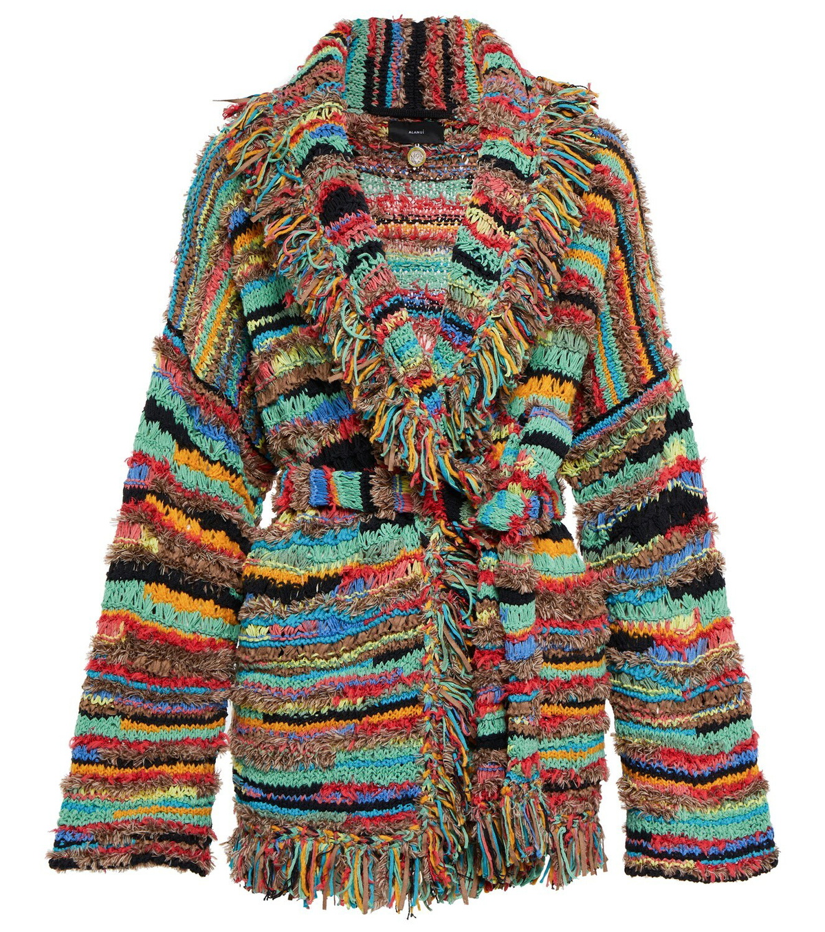 Alanui Over the Rainbow Icon striped cardigan