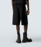 Balenciaga x NBA logo cotton fleece shorts