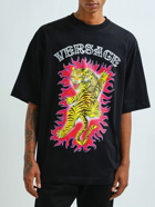 VERSACE - Printed Cotton Jersey T-shirt