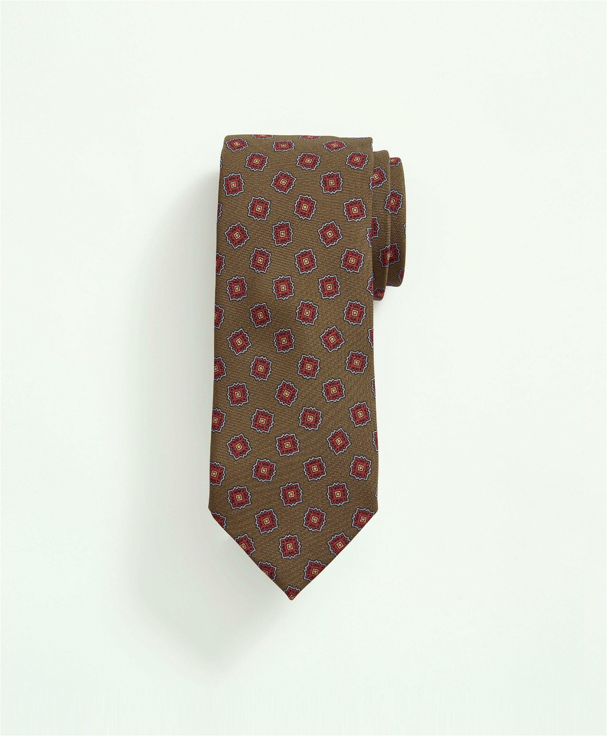 Brooks Brothers Men's Silk Geo Tie | Green