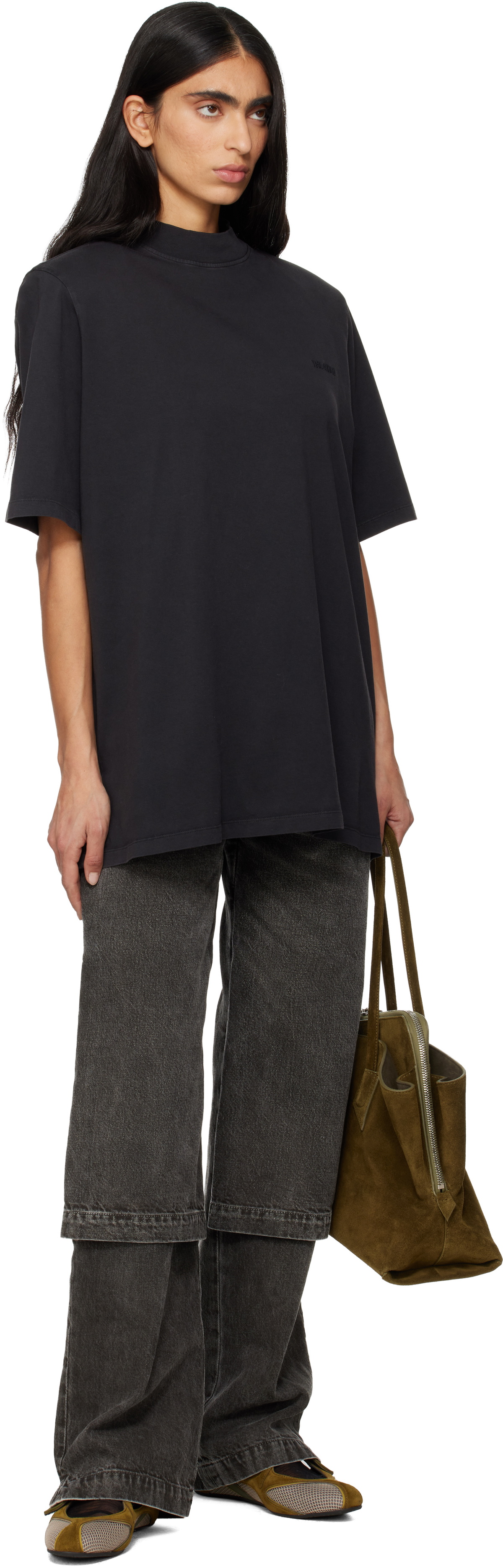 The Attico Black Long Jeans